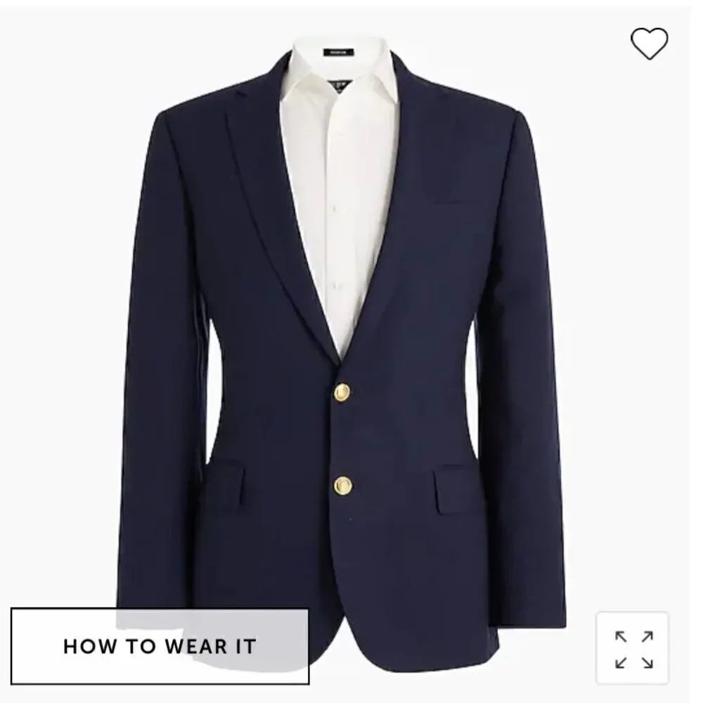 J. Crew Factory Slim-fit university blazer